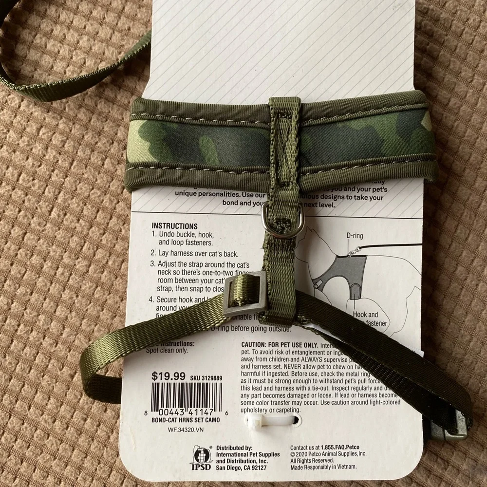 Cat Harness And Lead Set